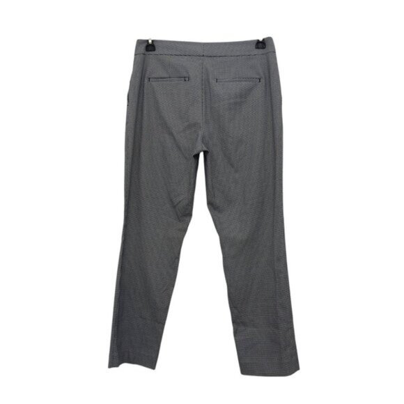 Ann Taylor Factory Womens Black Houndstooth Business Casual Dress Pants Size 6 - Picture 9 of 10